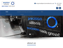 Tablet Screenshot of precisionoiltools.co.uk